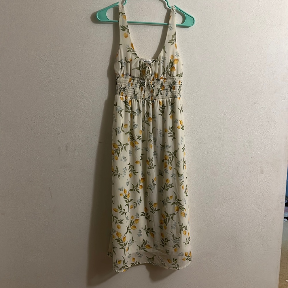 lemon maxi tank dress